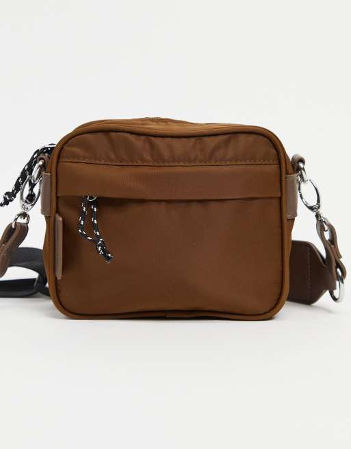 brown camera bag crossbody