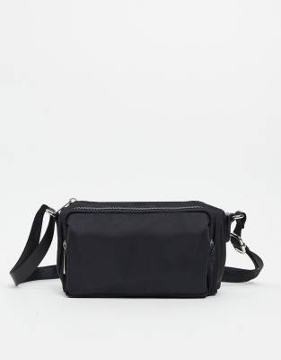 asos leather cross body bag