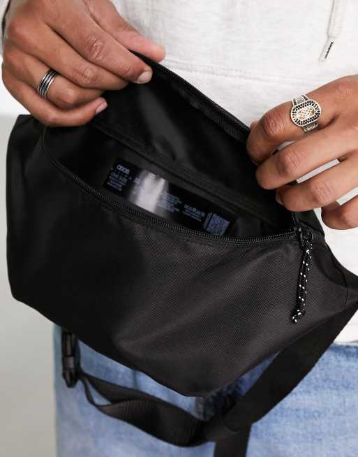 ASOS DESIGN cross body fanny pack in black