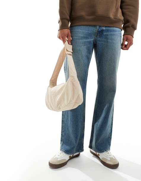 ASOS DESIGN cross body sling bag in ecru - view 2