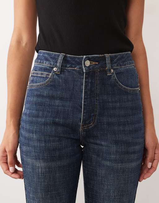 ASOS DESIGN cross hatch straight leg jean, 3 of 5
