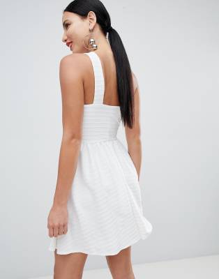 asos white skater dress