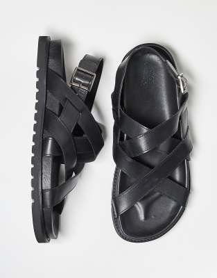 Asos Design Cross Over Strap Sandals