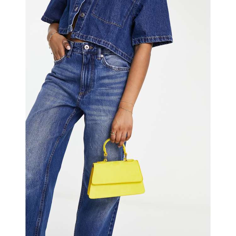 Mustard clutch bag discount asos