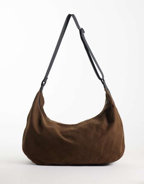 ASOS DESIGN - Crossbody tas van canvas in bruin - view 1