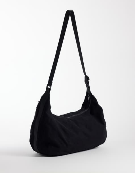 ASOS DESIGN - Crossbody tas van canvas in zwart - view 1