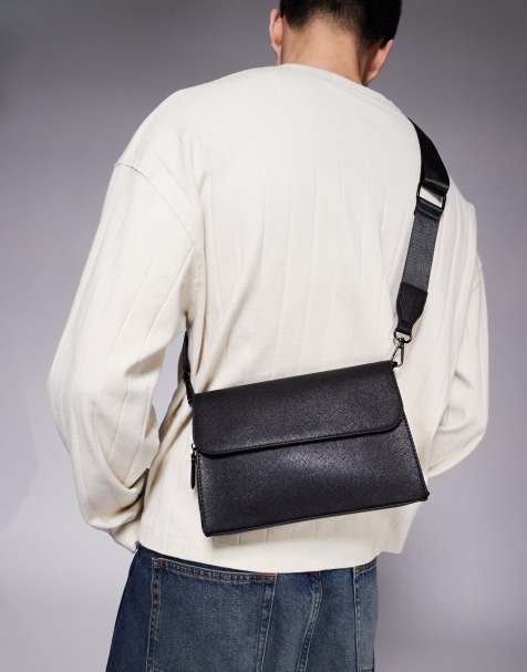 ASOS DESIGN - Crossbody tas van imitatieleer in zwart - view 1