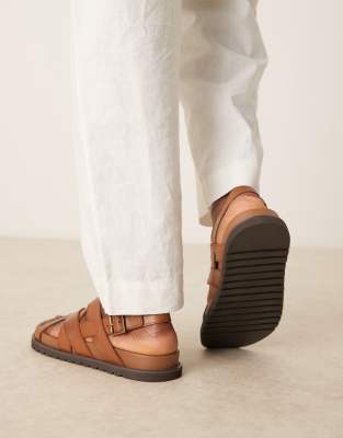 Asos Design Crossover Strap Sandals