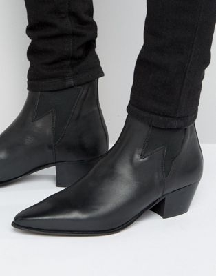 cuban heel dress boots