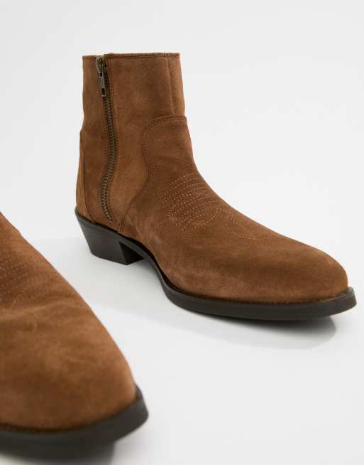 Asos mens hot sale suede boots