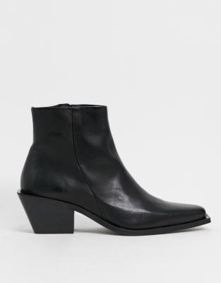 asos black leather chelsea boots