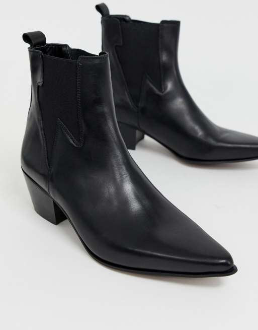 Asos cuban 2024 heel boots