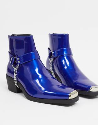 Cuban heel outlet western chelsea boots