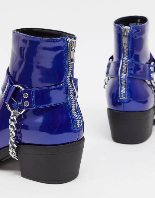 Asos hot sale blue boots