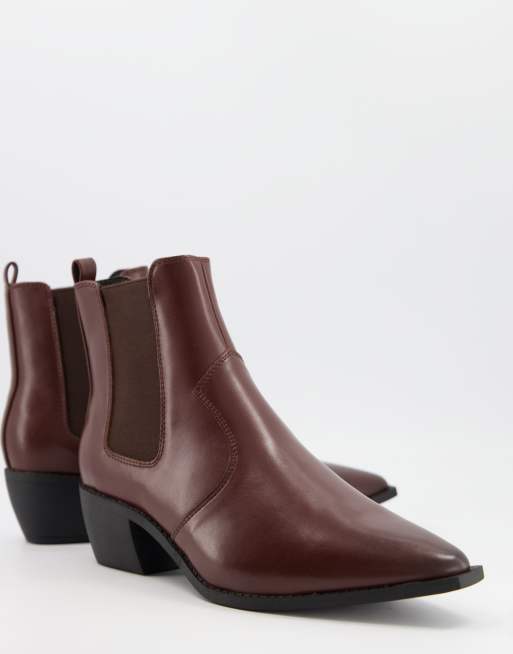 asos design chelsea boots in tan faux suede