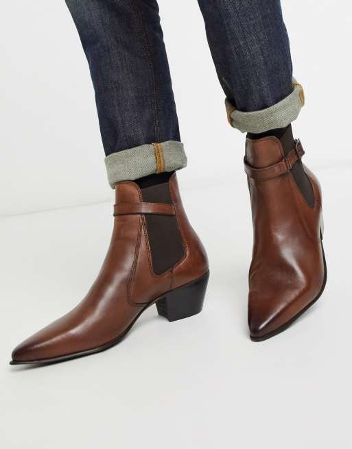 Asos cuban hot sale heel boots