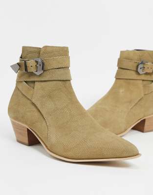 stone suede chelsea boots