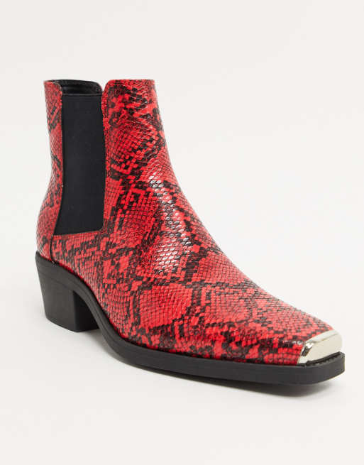 Snake on sale boots asos