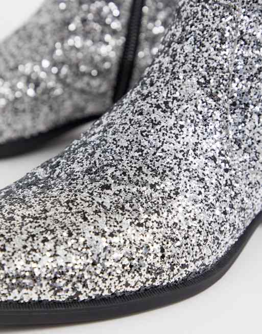 Asos on sale glitter boots