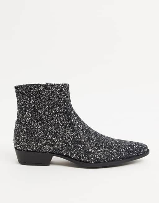 Asos shop glitter boots