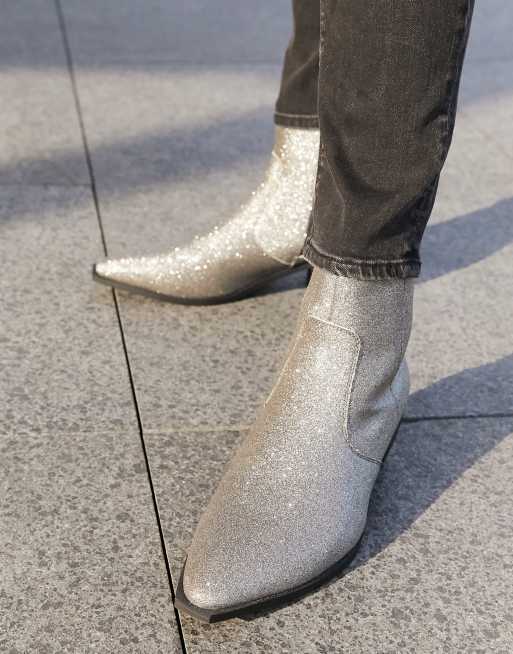 Asos cheap silver boots