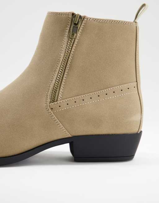 Asos design aura on sale suede chelsea ankle boots