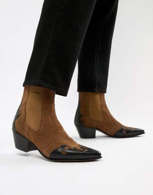 asos cuban heel boots