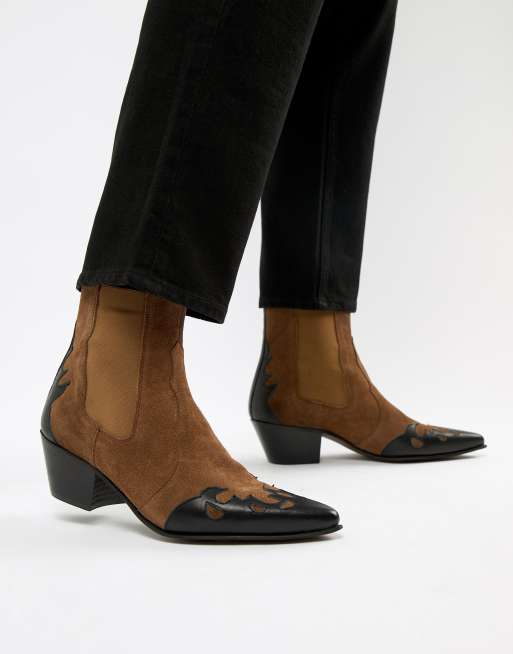 Asos tan chelsea clearance boots