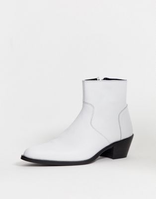 chelsea white boots