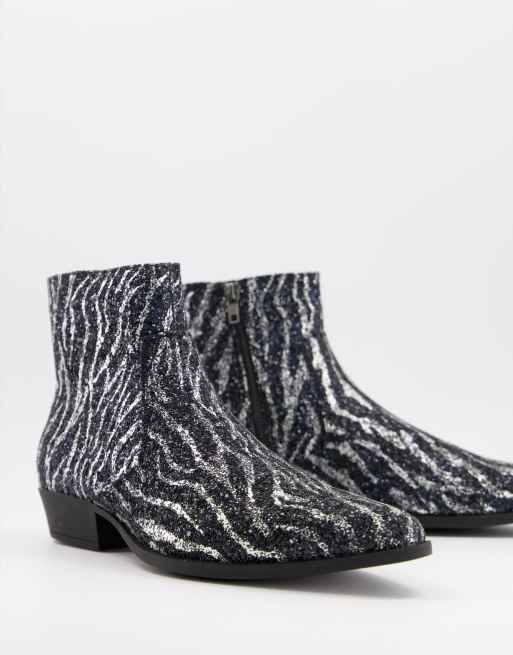 Asos 2024 glitter boots