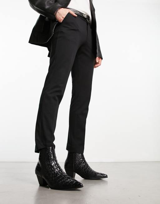 Asos mens 2024 cuban heel boots