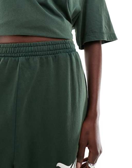 ASOS DESIGN cuffed sweatpants with LA graphic in washed green - part of a set, 5 of 5