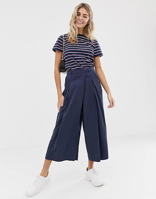ASOS DESIGN culotte with origami waist