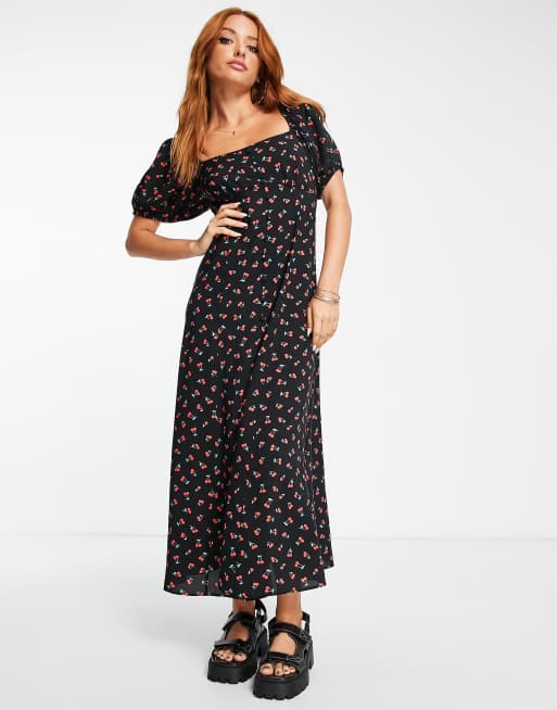 Asos button cheap through midi dress