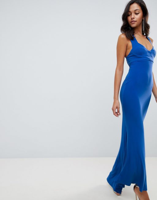 Asos fishtail 2025 maxi dress