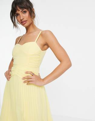 cami dress yellow