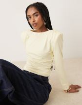 ASOS DESIGN pelmet skort in buttercream