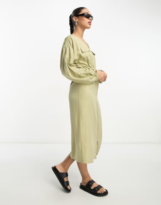 Topshop utility shirt clearance dress