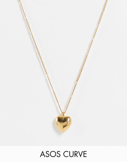 14k gold store necklace heart