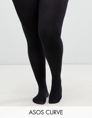 Asos Curve Curve 2 Pack 90 Denier Black Tights In Super Stretch Fit ModeSens