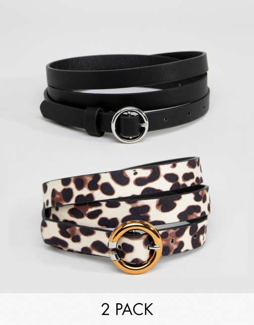 Asos leopard clearance print belt