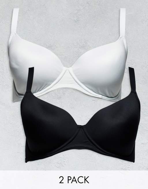 ASOS DESIGN padded plunge t-shirt bra with underwire