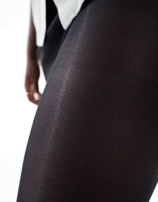 ASOS DESIGN Curve – 2-pack svarta tights i 60 denier med superstretchig passform, 4 av 4
