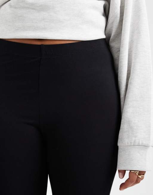 ASOS DESIGN Curve 2-pak basis leggings i jersey i sort, 3 af 5