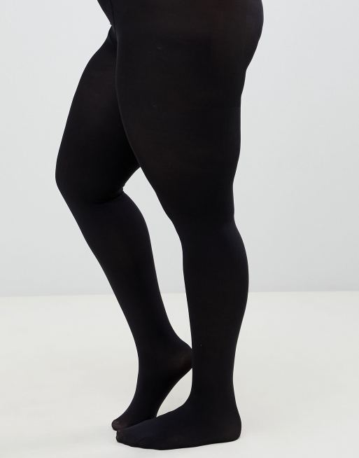 ASOS DESIGN Curve 200 denier tights in black