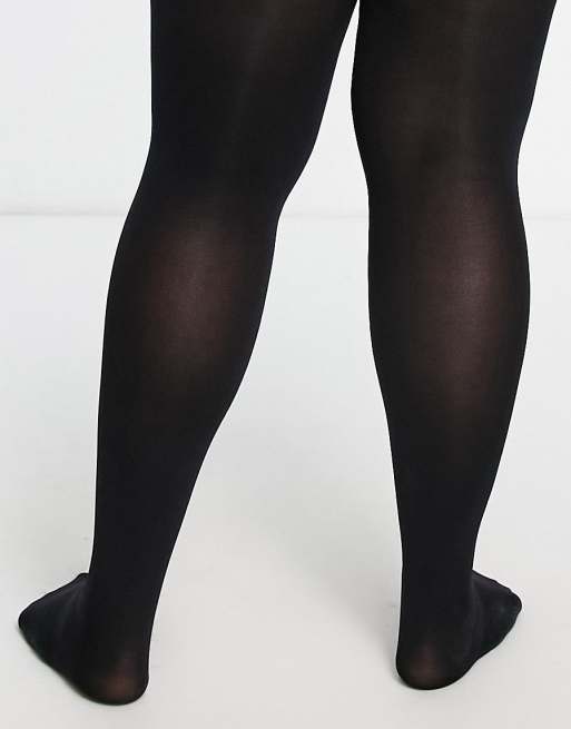 ASOS DESIGN Curve 200 denier tights in black