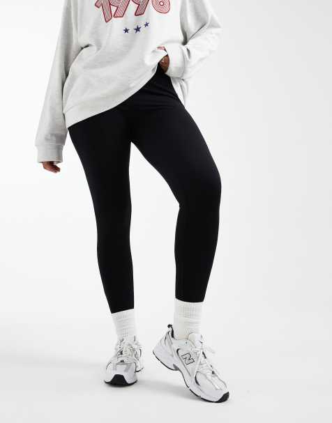 ASOS DESIGN Curve – 2er-Pack Leggings in Schwarz - view 1