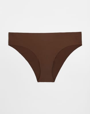 Asos Curve Asos Design Curve 3 Pack No Vpl Brazilian Briefs