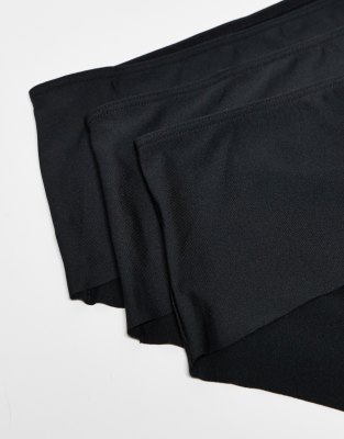 Asos Curve Asos Design Curve 3 Pack No Vpl Hipster Short