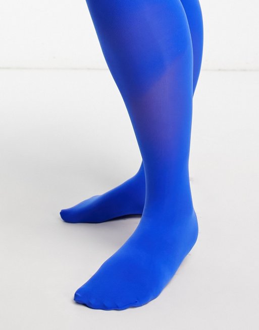 Royal blue opaque outlet tights